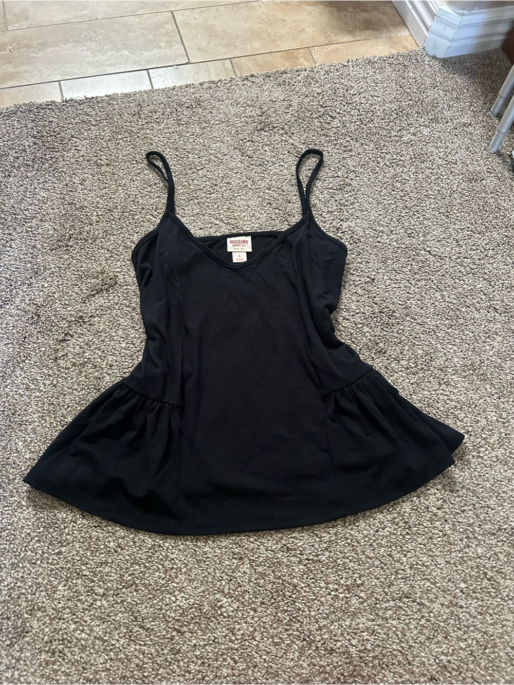 Mossimo Supply Co. Black V-Neck Tank Top
